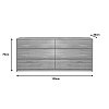 Συρταριέρα Kuanger pakoworld mdf σε φυσική απόχρωση 120x40x70εκ 072-000111