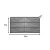 Συρταριέρα Kuanger pakoworld mdf σε φυσική απόχρωση 120x40x70εκ 072-000111