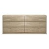 Συρταριέρα Kuanger pakoworld mdf σε φυσική απόχρωση 120x40x70εκ 072-000111