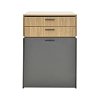Τουαλέτα κρεβατοκάμαρας Sonlen pakoworld ανθρακί-sonoma 60x45x130εκ 072-000154