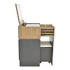 Τουαλέτα κρεβατοκάμαρας Sonlen pakoworld ανθρακί-sonoma 60x45x130εκ 072-000154