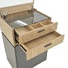 Τουαλέτα κρεβατοκάμαρας Sonlen pakoworld ανθρακί-sonoma 60x45x130εκ 072-000154