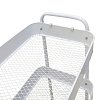 Τρόλλεϊ-ραφιέρα Nedea pakoworld μέταλλο λευκό 41x30x77εκ 072-000180