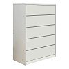 Συρταριέρα Kuanger pakoworld mdf σε λευκή απόχρωση 80x40x109εκ 072-000110