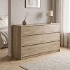 Συρταριέρα Kuanger pakoworld mdf σε φυσική απόχρωση 120x40x70εκ 072-000111