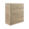 Συρταριέρα Kuanger pakoworld mdf σε φυσική απόχρωση 80x40x89εκ 072-000113