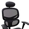 Καρέκλα γραφείου διευθυντή Freedom pakoworld Premium Quality μαύρο pu-mesh 076-000008