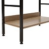 Βιβλιοθήκη- Ραφιέρα Ramon pakoworld φυσικό-μαύρο 60x28x125,5εκ 085-000002