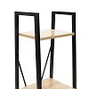 Βιβλιοθήκη Ramon pakoworld φυσικό-μαύρο 34x32,5x148εκ 085-000013