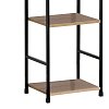 Βιβλιοθήκη Azuel pakoworld φυσικό-μαύρο μέταλλο 29x23.5x144εκ 085-000020