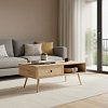 Τραπέζι σαλονιού Oslo pakoworld sonoma 110x59x41,5εκ 086-000005