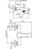 Μπαταρία Λουτρού Delicato Plus Χρωμέ 090925301