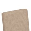 Καρέκλα Zeben pakoworld μπεζ ύφασμα με πόδι μαύρο rubberwood 43,5x55,5x93,5εκ 2τμχ 091-000029