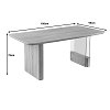 Tραπέζι Faghan pakoworld καφέ mdf 180x90x76εκ 093-000034