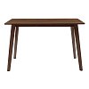 Τραπέζι Benson pakoworld MDF σε καρυδί απόχρωση 120x75x75εκ 097-000003