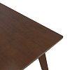 Τραπέζι Benson pakoworld MDF σε καρυδί απόχρωση 150x90x75εκ 097-000005