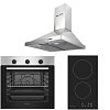 Σετ SILIFO SF6850BOI & SF6801HDV2 & SF6619 Φούρνος 83lt, Εστία Domino & Απορροφητήρας 92028 (4 Έτη Εγγύηση)