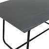 Τραπέζι Revello pakoworld sintered stone μαύρο μαρμάρου-μαύρο 150x90x75εκ 101-000075
