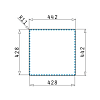 Νεροχύτης Astris Colora (40x40) 1B Gun Metal 101055201