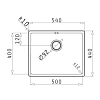 Νεροχύτης Astris Colora (50x40) 1B Gun Metal 101055801