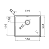 Νεροχύτης Astris Colora (50x40) 1B Gold 101056001