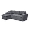 Γωνιακός Καναπές-Κρεβάτι Ellie 1043 IN Ash 400-27-015
