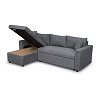 Γωνιακός Καναπές-Κρεβάτι Ellie 1043 IN Ash 400-27-015
