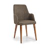 Πολυθρόνα Τραπεζαρίας ALLEGRA Black-Brown 50x57x90 2τμχ 1054 IN 400-02-001