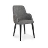 Πολυθρόνα Τραπεζαρίας ALLEGRA Black-Grey 50x57x90 2τμχ 1055 IN 400-02-002