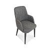 Πολυθρόνα Τραπεζαρίας ALLEGRA Black-Grey 50x57x90 2τμχ 1055 IN 400-02-002