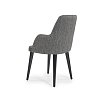 Πολυθρόνα Τραπεζαρίας ALLEGRA Black-Grey 50x57x90 2τμχ 1055 IN 400-02-002