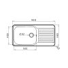 Νεροχύτης Space Plus (96x48) 1B 1D 108716701