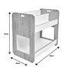 Ραφιέρα Dovere pakoworld λευκό mdf 56x34x55εκ 120-000420