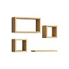 Ραφιέρα Babine pakoworld μελαμίνη σε oak απόχρωση 84x15x44εκ 120-000450