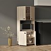 Στήλη Guzel pakoworld σε sonoma απόχρωση 60x31.4x140εκ 120-000479