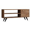 Έπιπλο τηλεόρασης Wison pakoworld σε sonoma απόχρωση 120x29x50εκ 120-000541