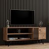 Έπιπλο τηλεόρασης Wison pakoworld σε sonoma απόχρωση 120x29x50εκ 120-000541