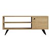 Έπιπλο τηλεόρασης Wison pakoworld σε oak απόχρωση 120x29x50εκ 120-000542