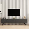 Έπιπλο τηλεόρασης Jate pakoworld σε ανθρακί απόχρωση 160x25x40εκ 120-000548