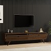 Έπιπλο τηλεόρασης Jate pakoworld σε καρυδί απόχρωση 160x25x40εκ 120-000549