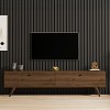 Έπιπλο τηλεόρασης Jate pakoworld σε καρυδί απόχρωση 160x25x40εκ 120-000549