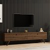 Έπιπλο τηλεόρασης Jate pakoworld σε καρυδί απόχρωση 160x25x40εκ 120-000549