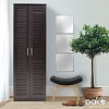 Παπουτσοθήκη-ντουλάπα SANTE pakoworld 21 ζεύγων χρώμα wenge 60x37x183εκ 123-000006