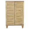 Παπουτσοθήκη-ντουλάπι SANTO pakoworld 10 ζεύγων χρώμα sonoma 60x34,5x91,5εκ 123-000029