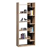 Βιβλιοθήκη Naya pakoworld sonoma-ανθρακί 72x30x182.5εκ 123-000153