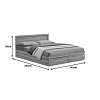 Κρεβάτι Olympus pakoworld με συρτάρι σε sonoma απόχρωση 140x200εκ 123-000228