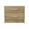 Κομοδίνο OLYMPUS pakoworld με 2 συρτάρια σε sonoma απόχρωση 47.5x40.5x40.5εκ 123-000229