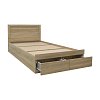 Κρεβάτι Olympus pakoworld με συρτάρι σε sonoma απόχρωση 100x200εκ 123-000236