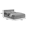 Κρεβάτι Olympus pakoworld με συρτάρι σε sonoma απόχρωση 150x200εκ 123-000237