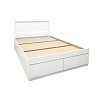Κρεβάτι Olympus pakoworld με συρτάρι σε λευκή απόχρωση 120x200εκ 123-000247